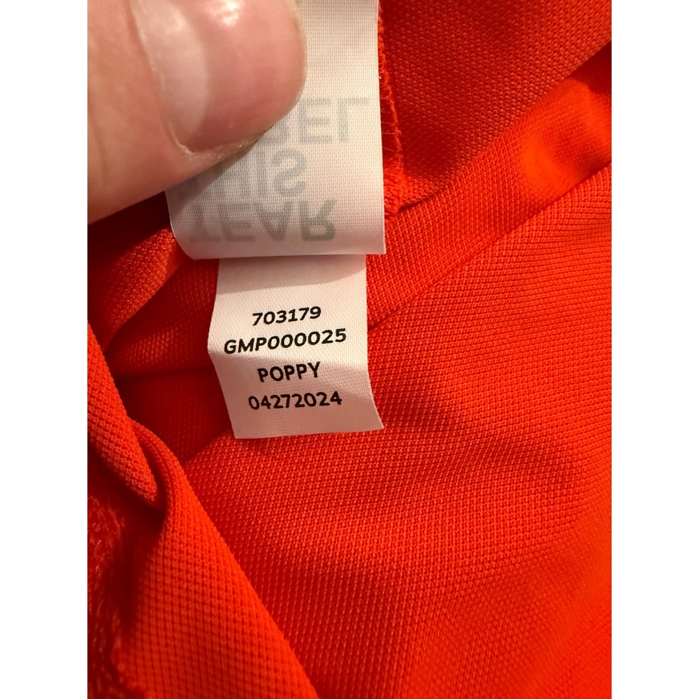 G/FORE Mens Poppy Red Performance Golf Polo Shirt GMP000025 Size Medium - Picture 5 of 10